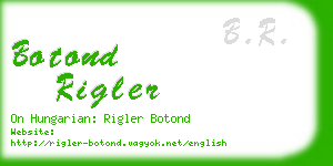 botond rigler business card